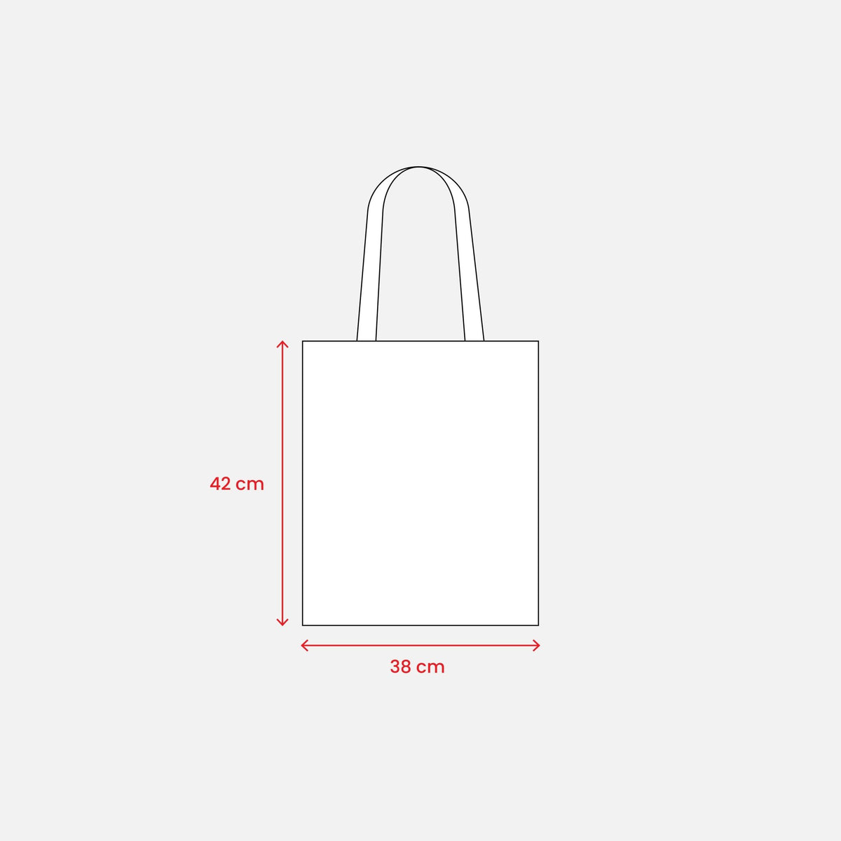 Milano 130 - Shopper in cotone 130 g/m2, manici lunghi - DTFprint24